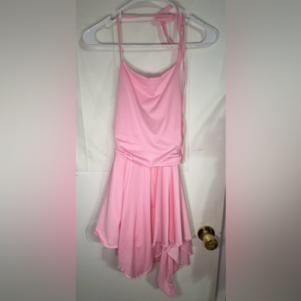 SHEIN Women Fashionable Asymmetrical Hem Dress With Strap Detail - Picture 4 of 6